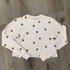 Mighty Fine sunflower cropped tunic